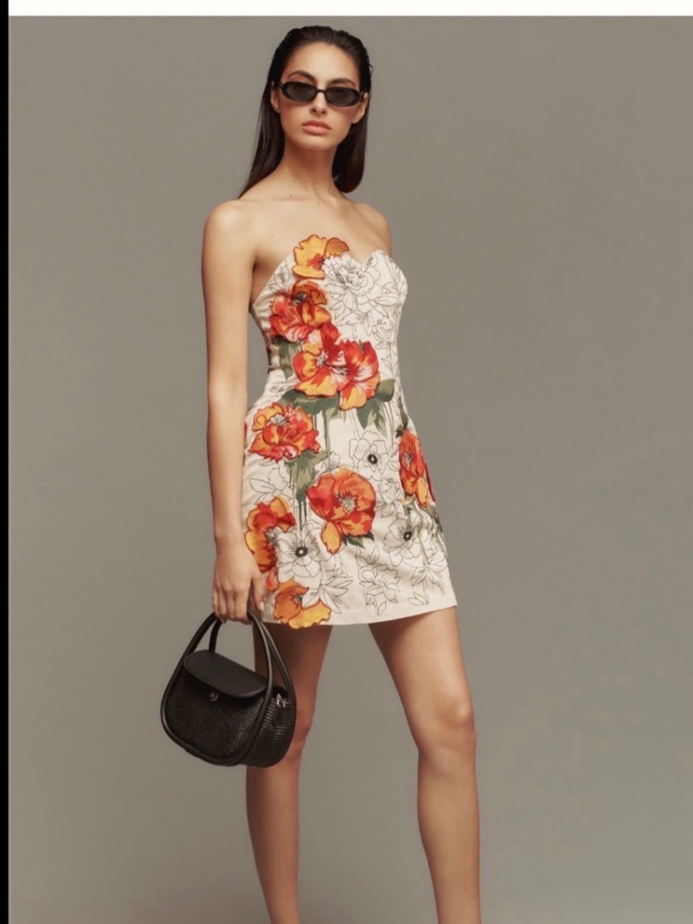 Sweetheart Embellished Strapless Anthropologie Dress size 4 NWT